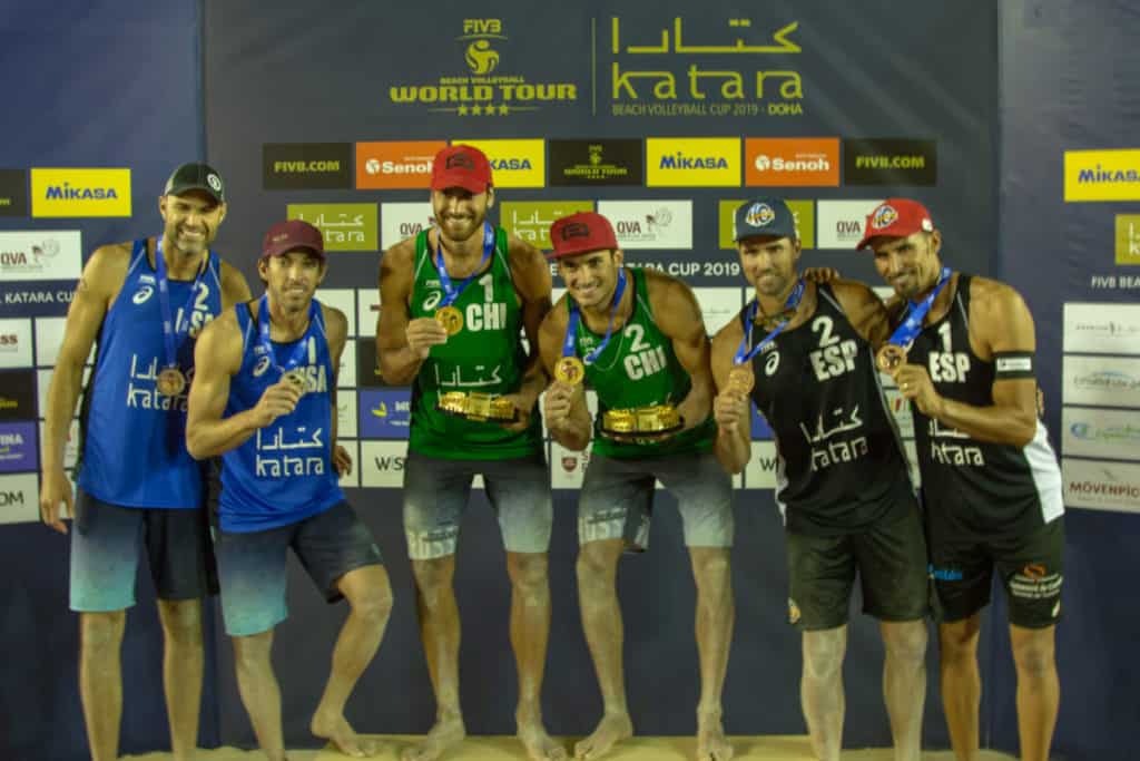 Phil Dalhausser, Nick Lucena, Marco and Esteban Grimalt, Adrian Gavira and Pablo Herrera